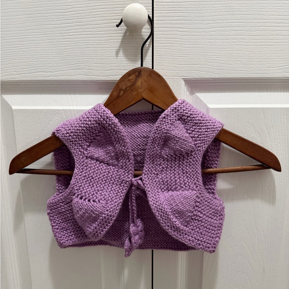 Purple Knit Vest - Kids